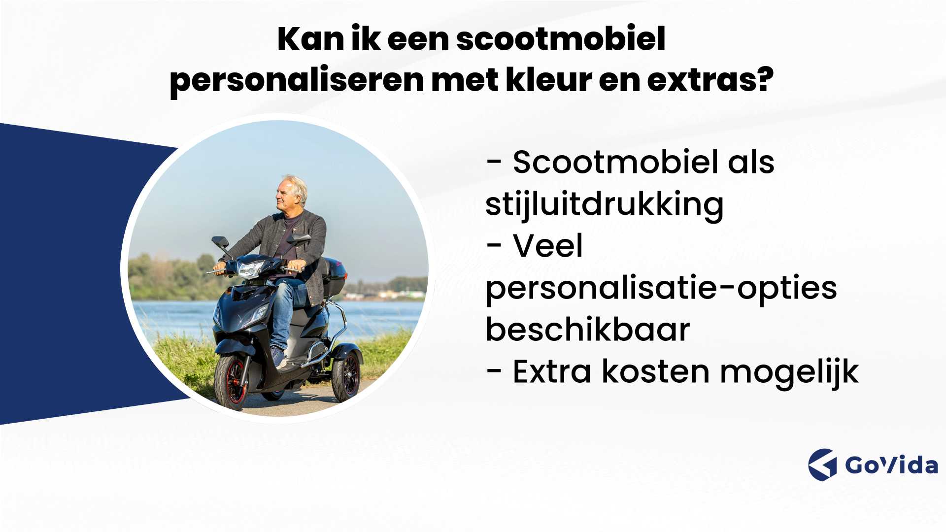 Kan ik een scootmobiel personaliseren met kleur en extras