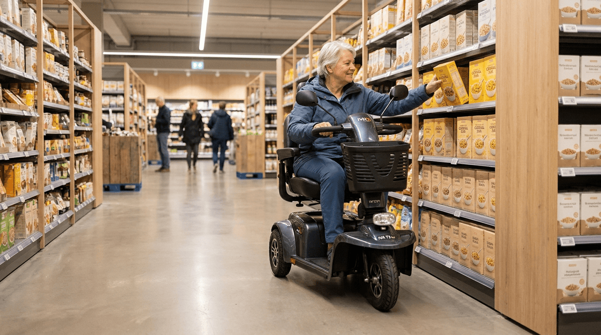 Mag u met een scootmobiel de winkel in? Regels en tips voor 2026 - GoVida