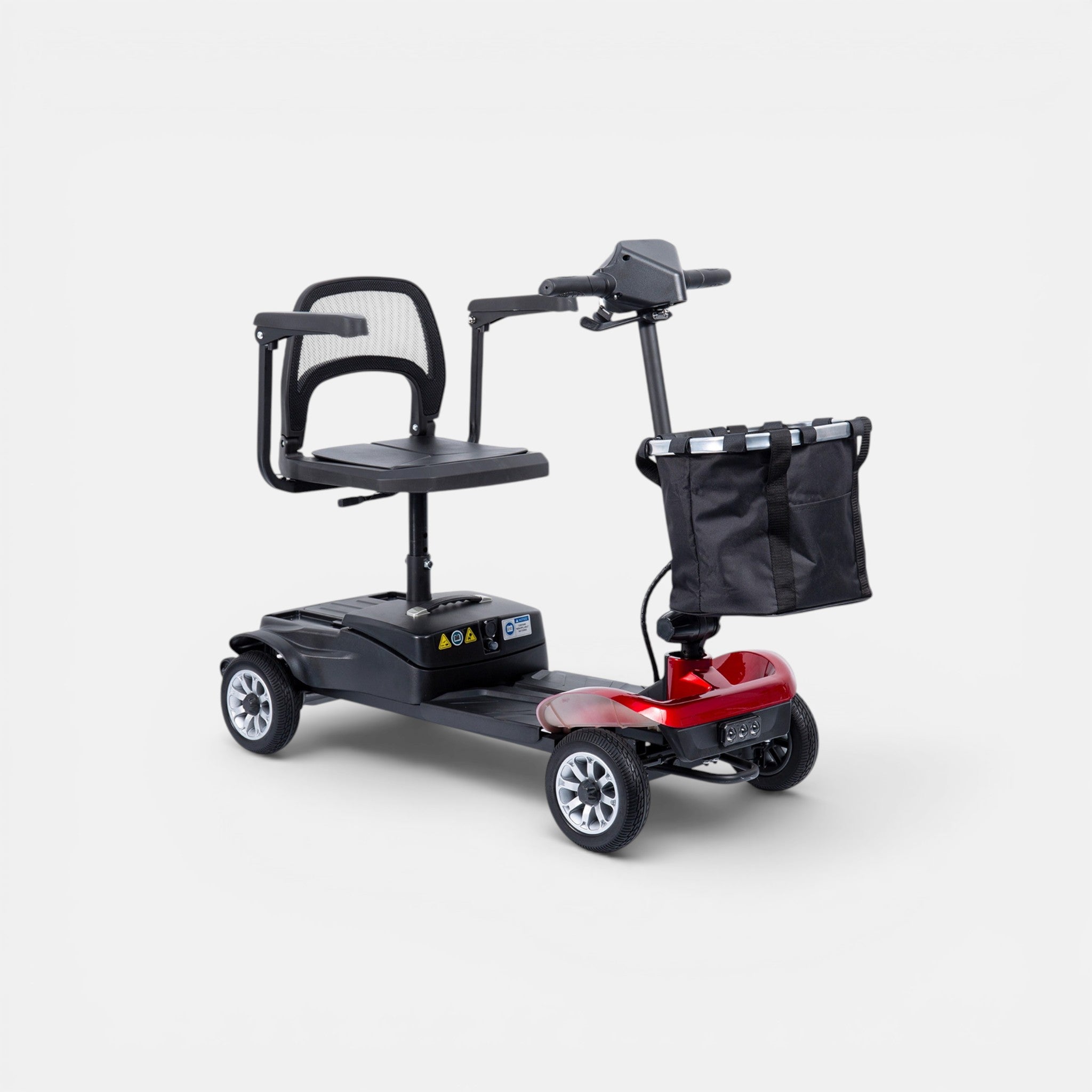 Opvouwbare scootmobiel GoVida IVA Traveler 200 Rood, compacte en draagbare elektrische scootmobiel in rode kleur
