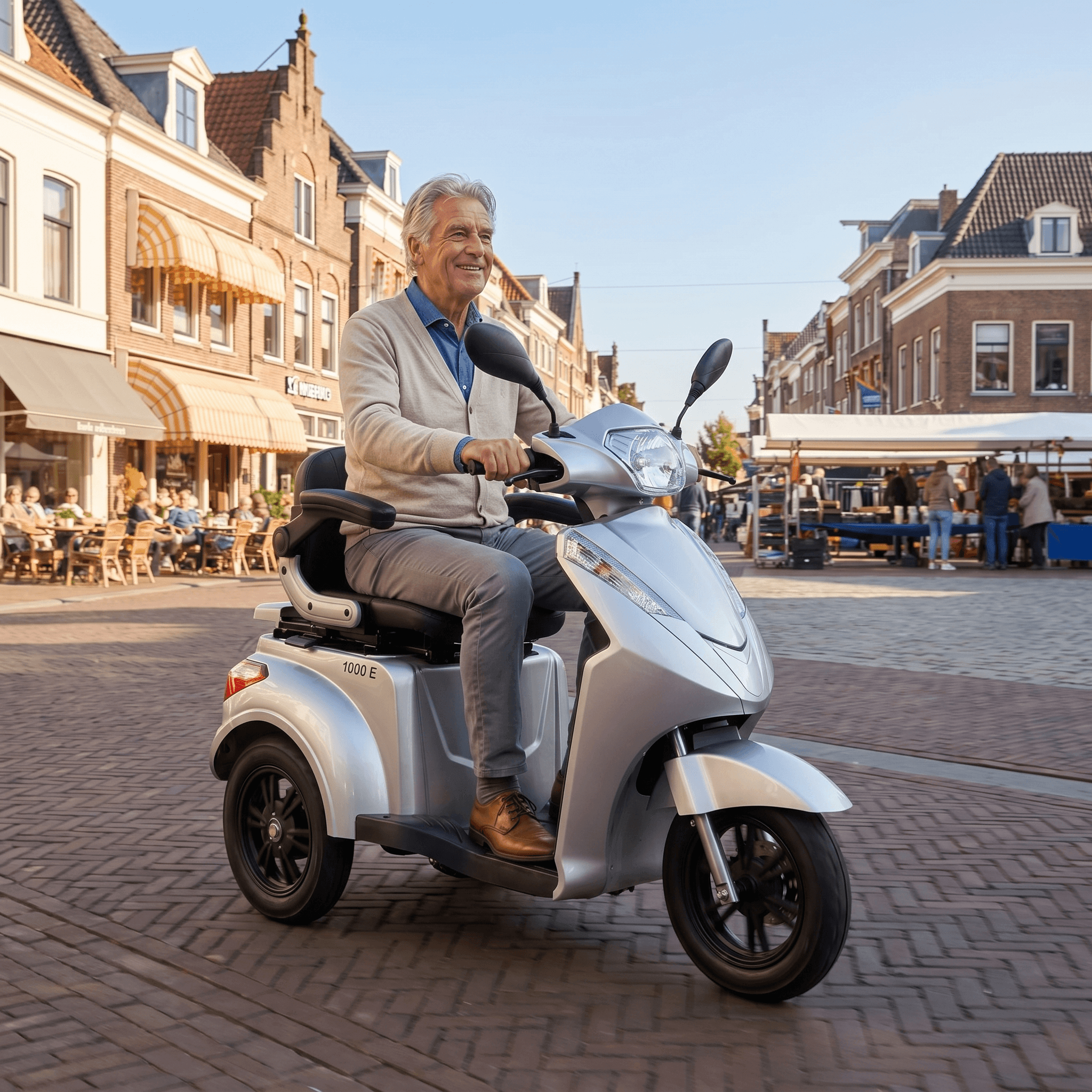 IVA E1000 Zilver - GoVida - scootmobielen