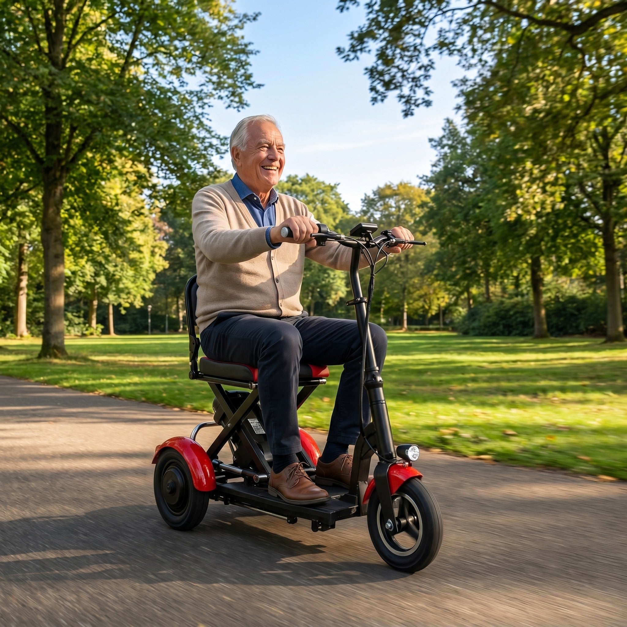 IVA Traveler 300 Rood - GoVida - opvouwbare - scootmobielen