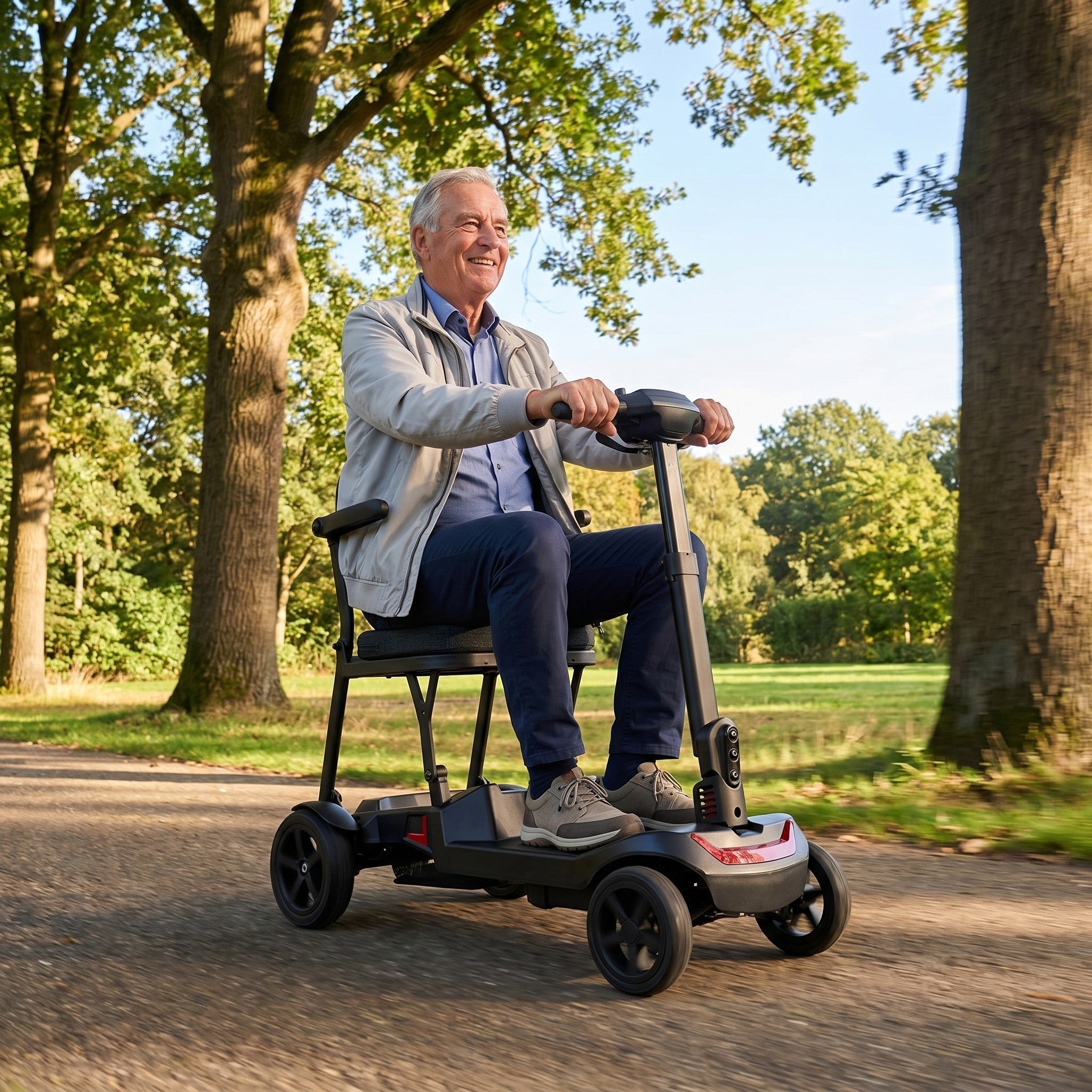 IVA Traveler 500 Zwart - GoVida - opvouwbare - scootmobielen