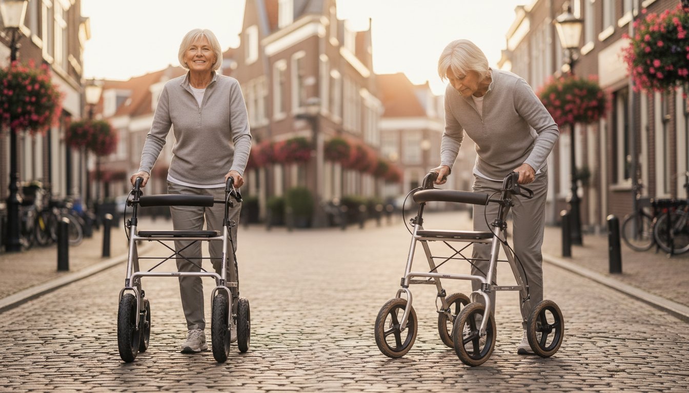 Rollator met luchtbanden of massieve banden: wat is de beste keuze voor u? - GoVida