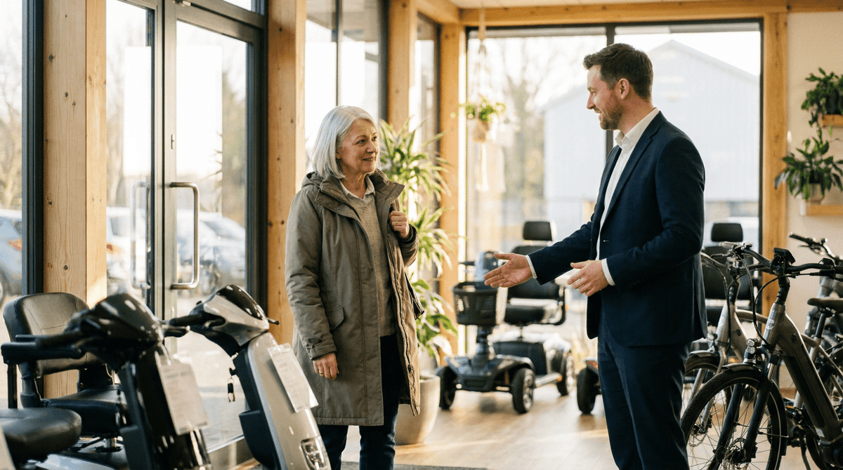 Tips voor het bezoeken van een scootmobiel winkel voor de eerste keer - GoVida