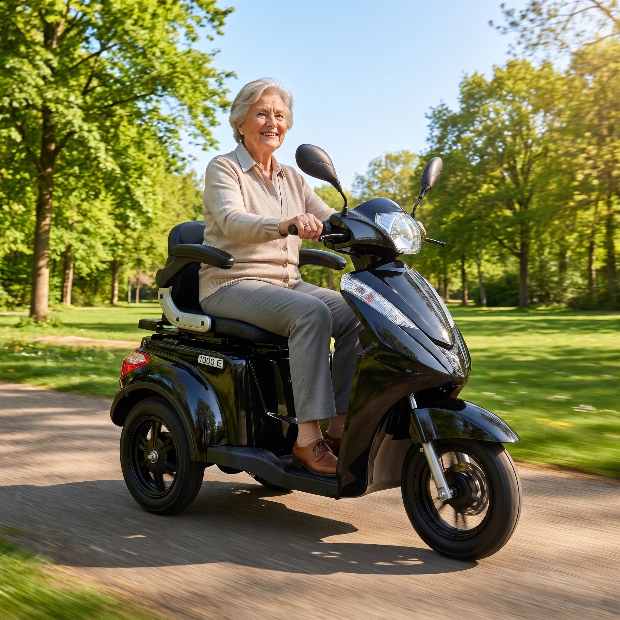 IVA E1000 Zwart - GoVida - scootmobielen