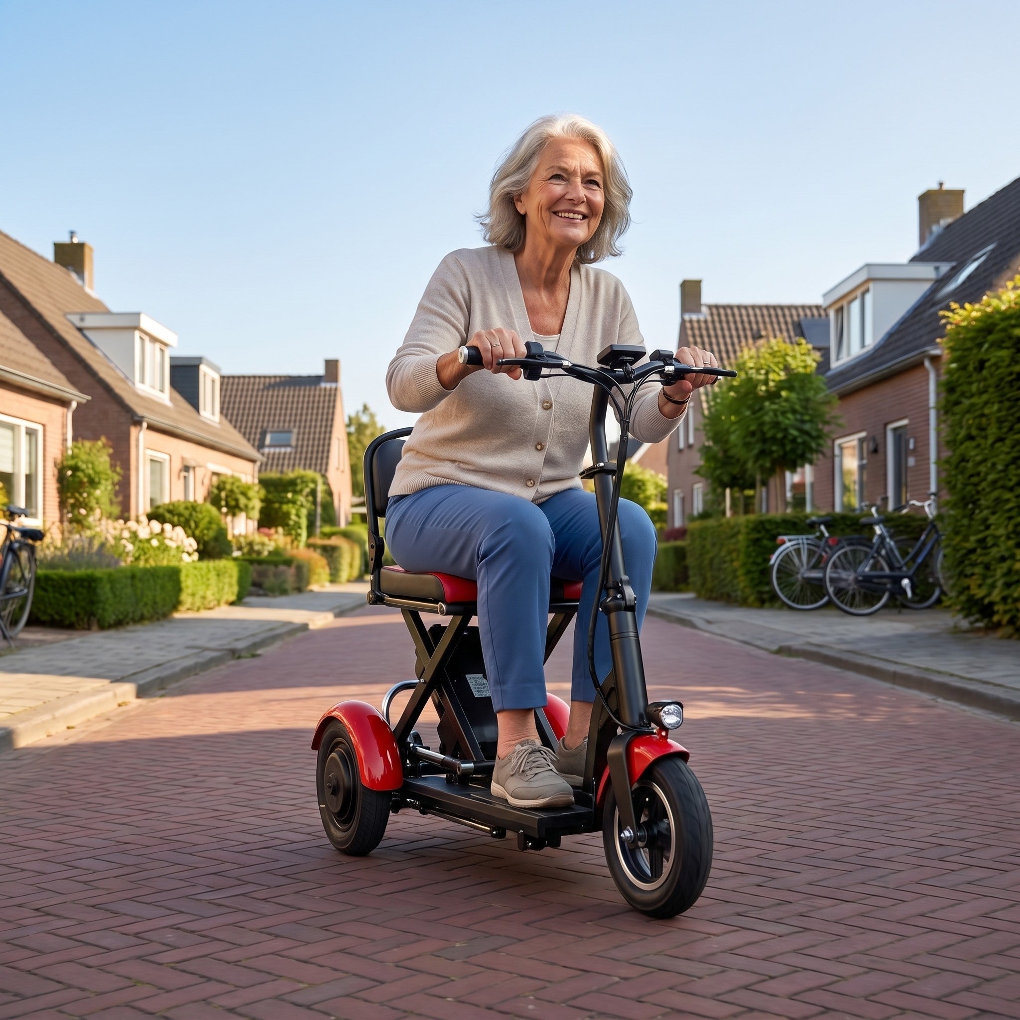 IVA Traveler 300 Rood - GoVida - opvouwbare - scootmobielen