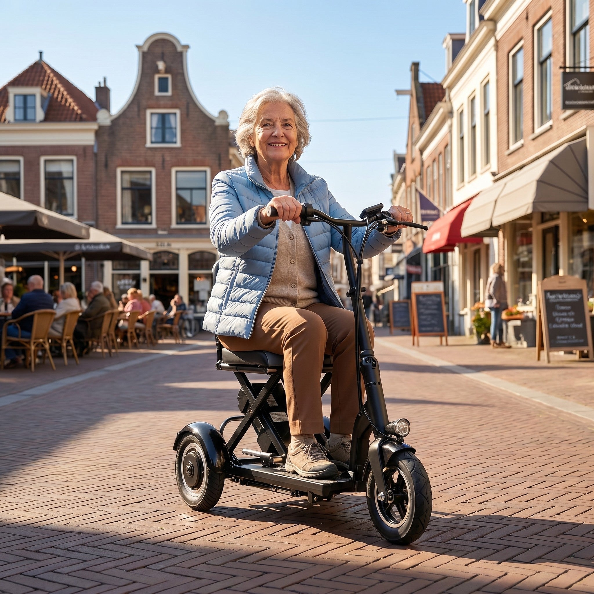 IVA Traveler 300 Zwart - GoVida - opvouwbare - scootmobielen