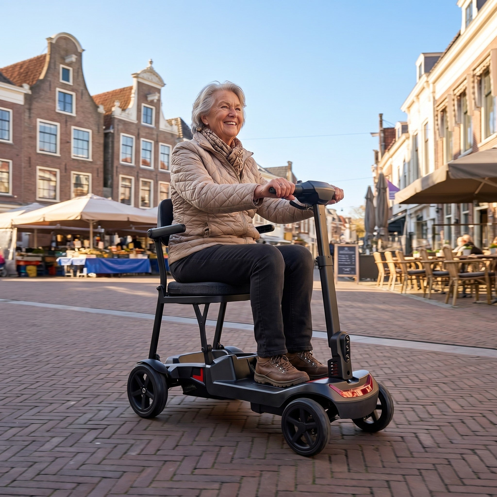 IVA Traveler 500 Zwart - GoVida - opvouwbare - scootmobielen